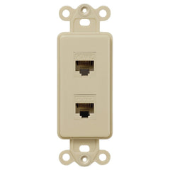 Rocker Insert Ivory - 2 Data Jack