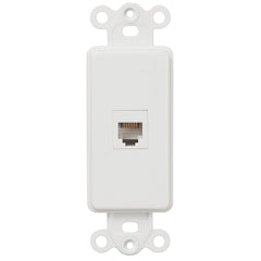 Rocker Insert White - 1 Phone Jack