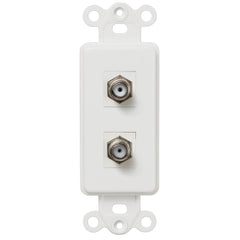 Rocker Insert White - 2 Cable Jack