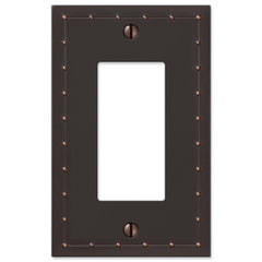 Rosa Aged Bronze Cast - 1 Rocker Wallplate