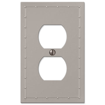 Rosa Satin Nickel Cast - 1 Duplex Wallplate - Wallplate Warehouse 50DN 070686578704 1 Duplex