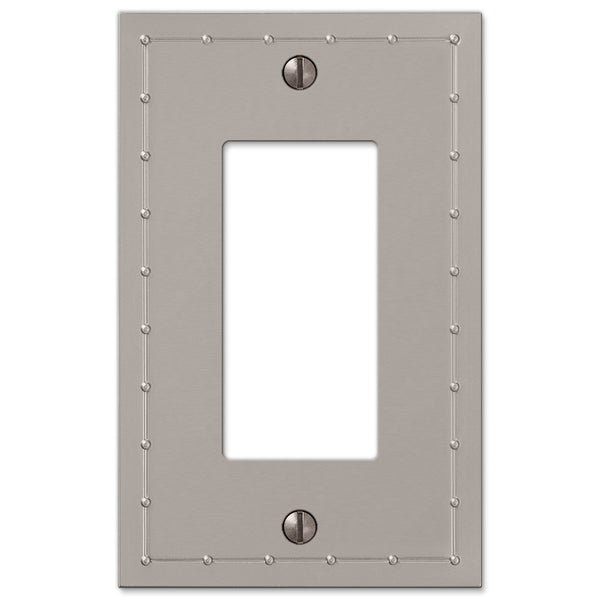 Rosa Satin Nickel Cast - 1 Rocker Wallplate - Wallplate Warehouse 50RN 070686578711 1 Rocker