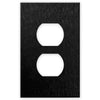Screwless Brushed Black - 1 Duplex Wallplate - Wallplate Warehouse WP1SC-BABL 811671024529 1 Duplex