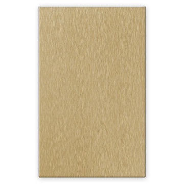 Screwless Brushed Gold - 1 Blank Wallplate - Wallplate Warehouse WP1-BAGD-BLK 811671025984 1 Blank