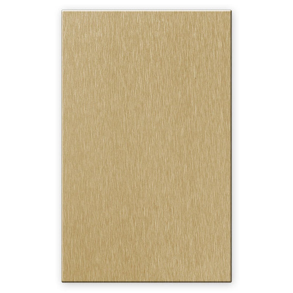 Screwless Brushed Gold - 1 Blank Wallplate - Wallplate Warehouse WP1-BAGD-BLK 811671025984 1 Blank