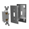 Screwless Brushed Gray - 5 Rocker Wallplate - Wallplate Warehouse WP5-BAGR 811671020958 5 Rocker