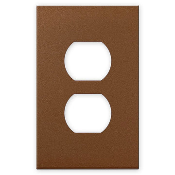 Screwless Copper - 1 Duplex Wallplate - Wallplate Warehouse WPSC1-C 811671029807 1 Duplex