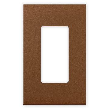 Screwless Copper - 1 Rocker Wallplate - Wallplate Warehouse WP1-C 81671020088 1 Rocker