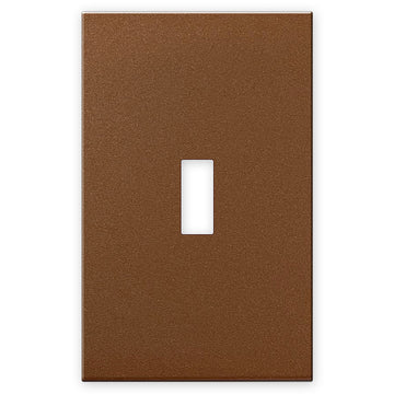 Screwless Copper - 1 Toggle Wallplate - Wallplate Warehouse WPC1-C 811671029906 1 Toggle