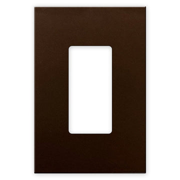 Screwless Oversized Bronze - 1 Rocker Wallplate - Wallplate Warehouse WP1-BR 811671029814 1 Rocker
