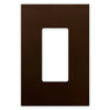 Screwless Oversized Bronze - 1 Rocker Wallplate - Wallplate Warehouse WP1-BR 811671029814 1 Rocker