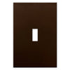 Screwless Oversized Bronze - 1 Toggle Wallplate - Wallplate Warehouse WPC1-BR 811671028145 1 Toggle