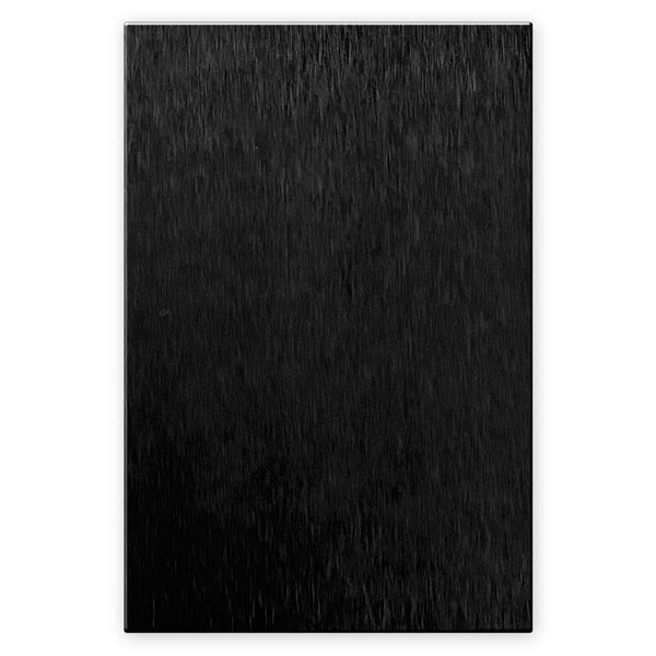 Screwless Oversized Brushed Black - 1 Blank Wallplate - Wallplate Warehouse WP1DC-BABL-BLK 811671025571 1 Blank