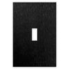 Screwless Oversized Brushed Black - 1 Toggle Wallplate - Wallplate Warehouse WP1DC-BABL 811671028374 1 Toggle