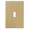 Screwless Oversized Brushed Gold - 1 Toggle Wallplate - Wallplate Warehouse WP1DC-BAGD 811671028350 1 Toggle