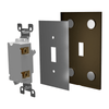 Screwless Oversized Copper - 4 Toggle Wallplate - Wallplate Warehouse WP4DC-C 811671028251 4 Toggle
