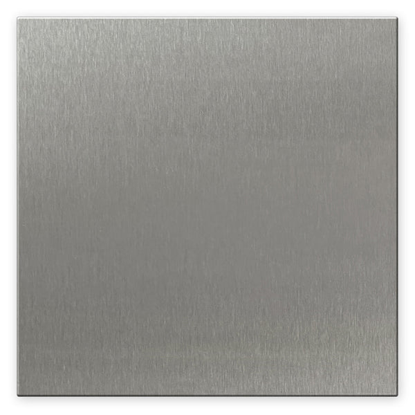 Screwless Oversized Stainless Steel - 2 Blank Wallplate - Wallplate Warehouse WP2DC-BSS-BLK 811671025632 2 Blank