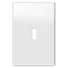 Screwless Oversized White - 1 Toggle Wallplate - Wallplate Warehouse WP1DC-AWH 811671029005 1 Toggle