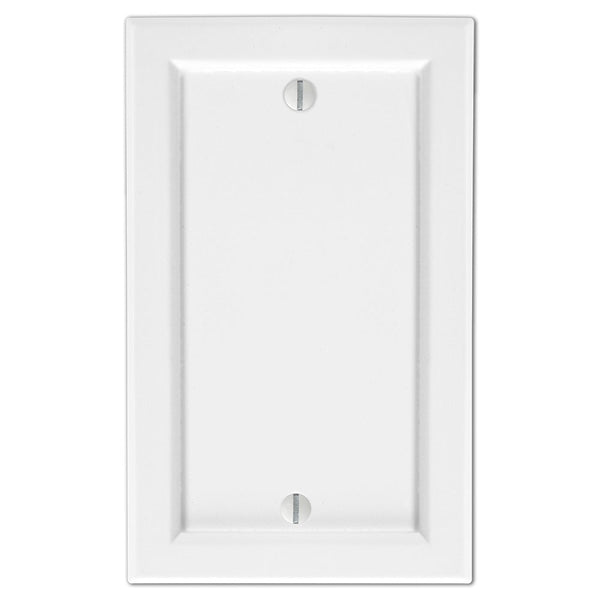 Shaker White Composite - 1 Blank Wallplate - Wallplate Warehouse 210BW 070686016435 1 Blank