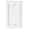 Shaker White Composite - 1 Blank Wallplate - Wallplate Warehouse 210BW 070686016435 1 Blank