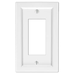 Shaker White Composite - 1 Rocker Wallplate