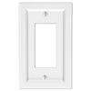 Shaker White Composite - 1 Rocker Wallplate - Wallplate Warehouse 210RW 070686016367 1 Rocker
