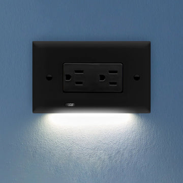 SnapPower Horizontal GuideLight 2PLUS - Black, Decor - Wallplate Warehouse O1GL - HCBK - NP21 00810119640765 1 Rocker