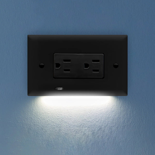 SnapPower Horizontal GuideLight 2PLUS - Black, Decor - Wallplate Warehouse O1GL - HCBK - NP21 00810119640765 1 Rocker