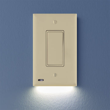 SnapPower Switchlight - 1 Rocker, Ivory - Wallplate Warehouse 01 - SPLG - 100 - RKIV 851322008829 1 Rocker