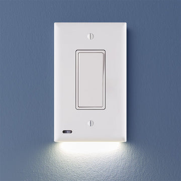 SnapPower Switchlight - 1 Rocker, White - Wallplate Warehouse 01 - SPLG - 100 - RKWH 851322008416 1 Rocker