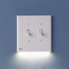 SnapPower Switchlight - 2 Toggle, White - Wallplate Warehouse 01 - S2SW - TWH - SP10 - 4 851322008461 2 Toggle