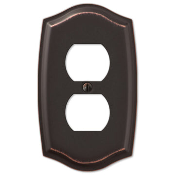 Sonoma Aged Bronze Steel - 1 Duplex Wallplate - Wallplate Warehouse 159DDB 070686573099 1 Duplex