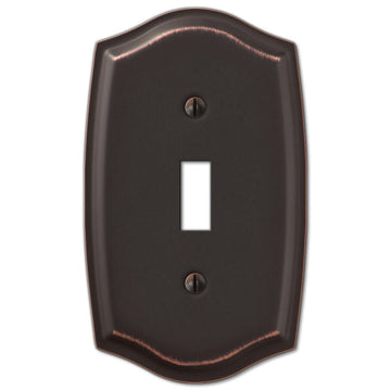 Sonoma Aged Bronze Steel - 1 Toggle Wallplate - Wallplate Warehouse 159TDB 070686573082 1 Toggle
