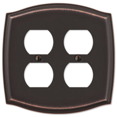 Sonoma Aged Bronze Steel - 2 Duplex Wallplate