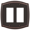Sonoma Aged Bronze Steel - 2 Rocker Wallplate - Wallplate Warehouse 159RRDB 070686573150 2 Rocker