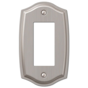 Sonoma Brushed Nickel Steel - 1 Rocker Wallplate - Wallplate Warehouse 159RBN 070686572955 1 Rocker