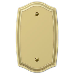 Sonoma Polished Brass Steel - 1 Blank Wallplate