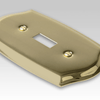 Sonoma Polished Brass Steel - 1 Cable Jack Wallplate - Wallplate Warehouse 159CXBR 070686580301 Cable Jacks
