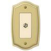 Sonoma Polished Brass Steel - 1 Cable Jack Wallplate - Wallplate Warehouse 159CXBR 070686580301 Cable Jacks