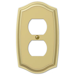 Sonoma Polished Brass Steel - 1 Duplex Wallplate