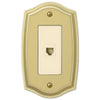 Sonoma Polished Brass Steel - 1 Phone Jack Wallplate - Wallplate Warehouse 159PHBR 070686580332 Phone Jacks