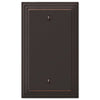 Steps Aged Bronze Cast - 1 Blank Wallplate - Wallplate Warehouse 84BVB 070686558003 1 Blank