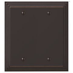 Steps Aged Bronze Cast - 2 Blank Wallplate