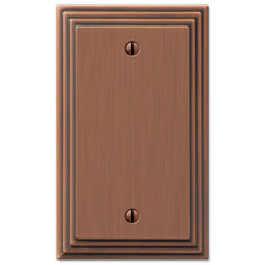 Steps Antique Copper Cast - 1 Blank Wallplate