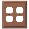 Steps Antique Copper Cast - 2 Duplex Wallplate - Wallplate Warehouse 84DDAC 070686554876 2 Duplex
