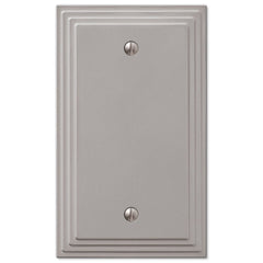 Steps Satin Nickel Cast - 1 Blank Wallplate
