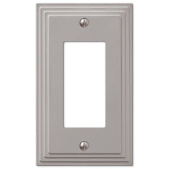 Steps Satin Nickel Cast - 1 Rocker Wallplate