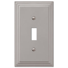 Steps Satin Nickel Cast - 1 Toggle Wallplate