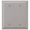 Steps Satin Nickel Cast - 2 Blank Wallplate - Wallplate Warehouse 84BBN - B 070686020593 2 Blank