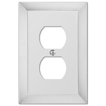 Studio Polished Chrome Cast - 1 Duplex Wallplate - Wallplate Warehouse 61DCH 070686555842 1 Duplex